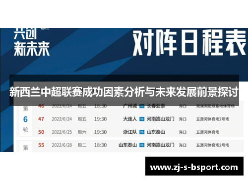 新西兰中超联赛成功因素分析与未来发展前景探讨 新西兰中超联赛成功因素分析与未来发展前景探讨