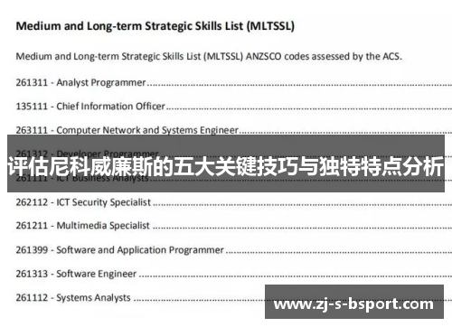 评估尼科威廉斯的五大关键技巧与独特特点分析